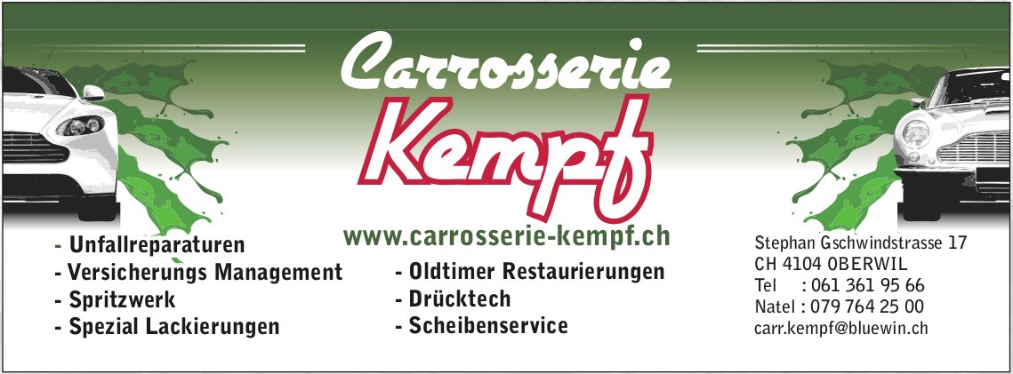 Versicherungs Management, OBERWIL - Unfallreparaturen