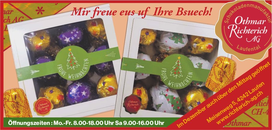 Othmar Richterich AG, Laufen - Mir freue eus uf Ihre Bsuech!
