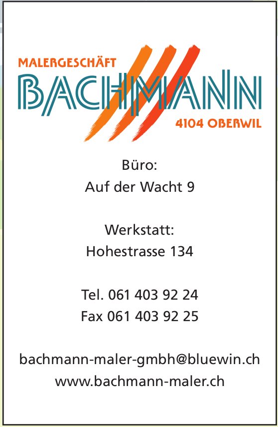 Bachmann Maler, OBERWIL