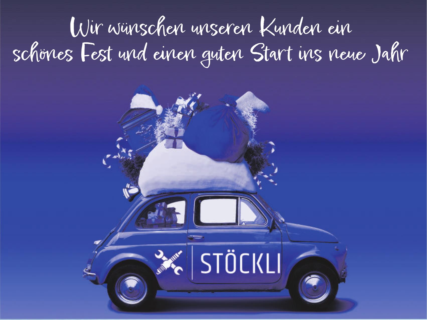Stöckli, Wir wünschen unseren Kunden ein schönes Fest und einen guten Start ins neue Jahr