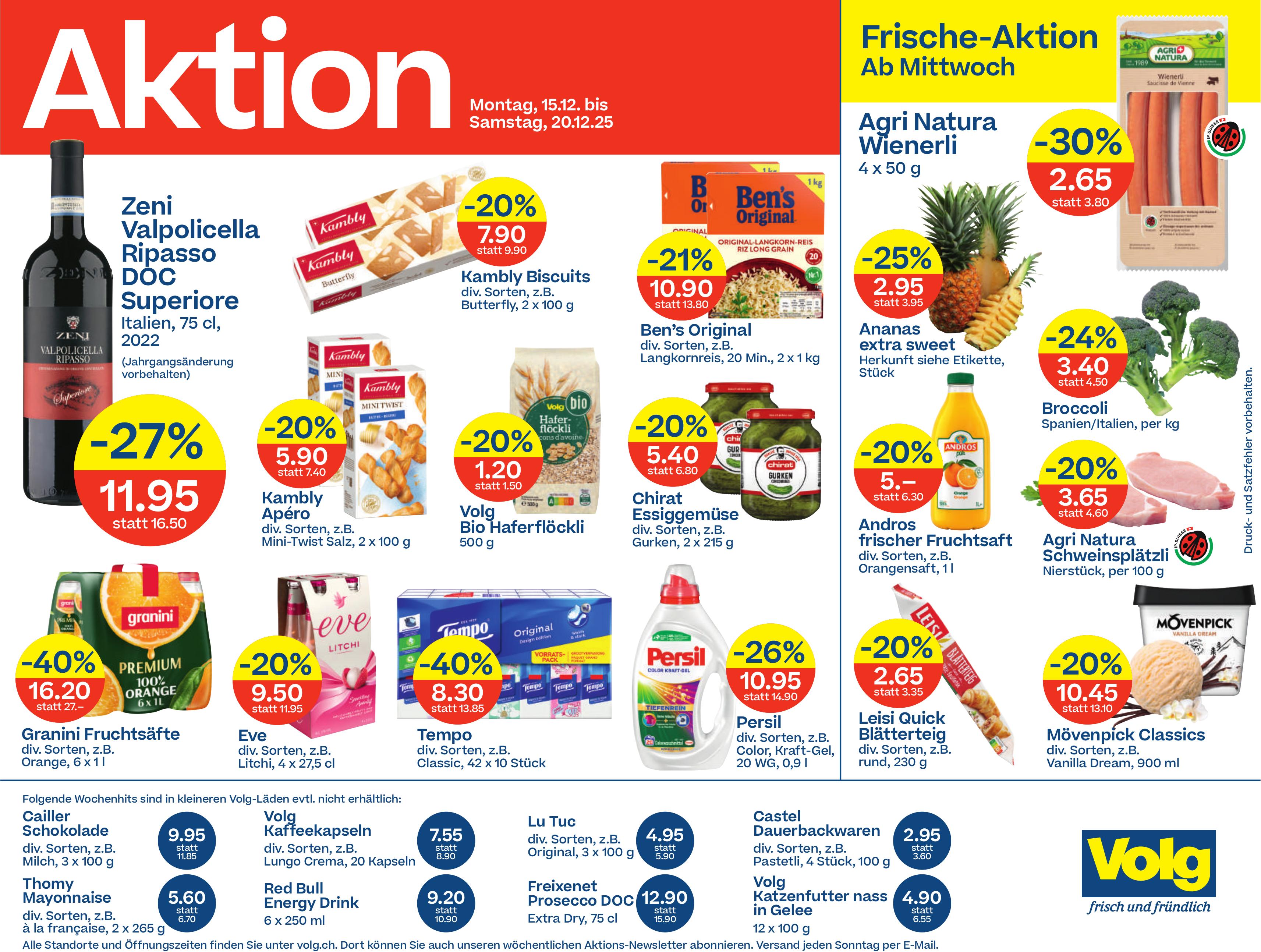 VOLG, Frische-Aktion