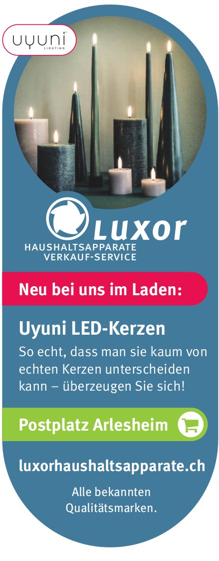 Luxor Haushaltsapparate, Arlesheim - Uyuni LED-Kerzen