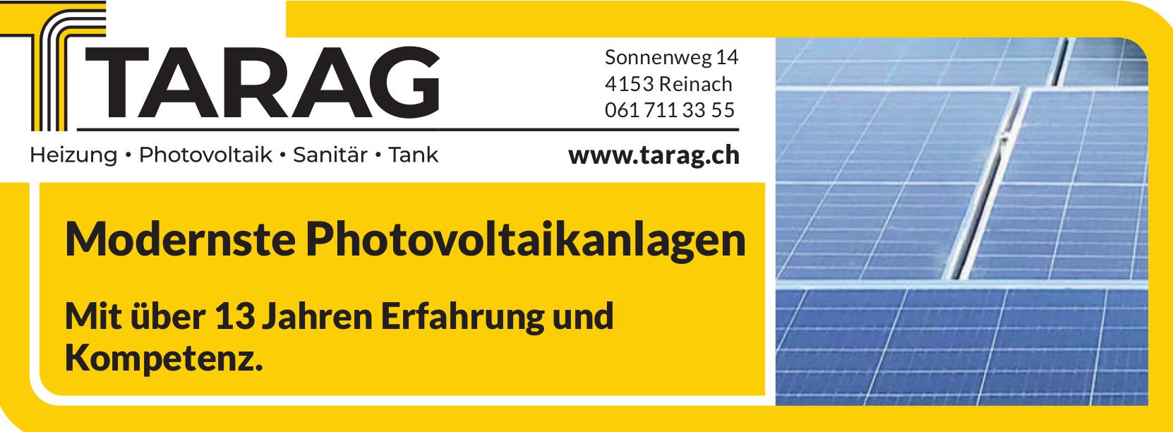 TARAG, Reinach - Modernste Photovoltaikanlagen