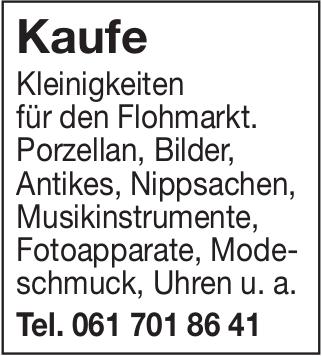 Kaufe Kleinigkeiten für den Flohmarkt.