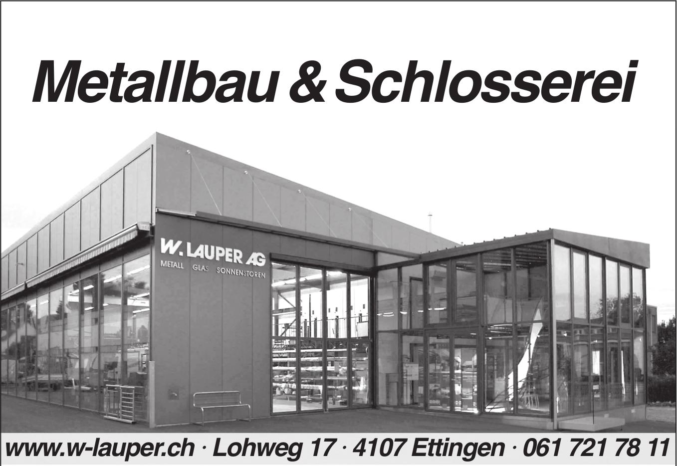 W Lauper, Ettingen - Metallbau &Schlosserei