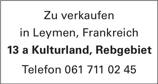 13 a Kulturland, Rebgebiet, Leymen, zu verkaufen