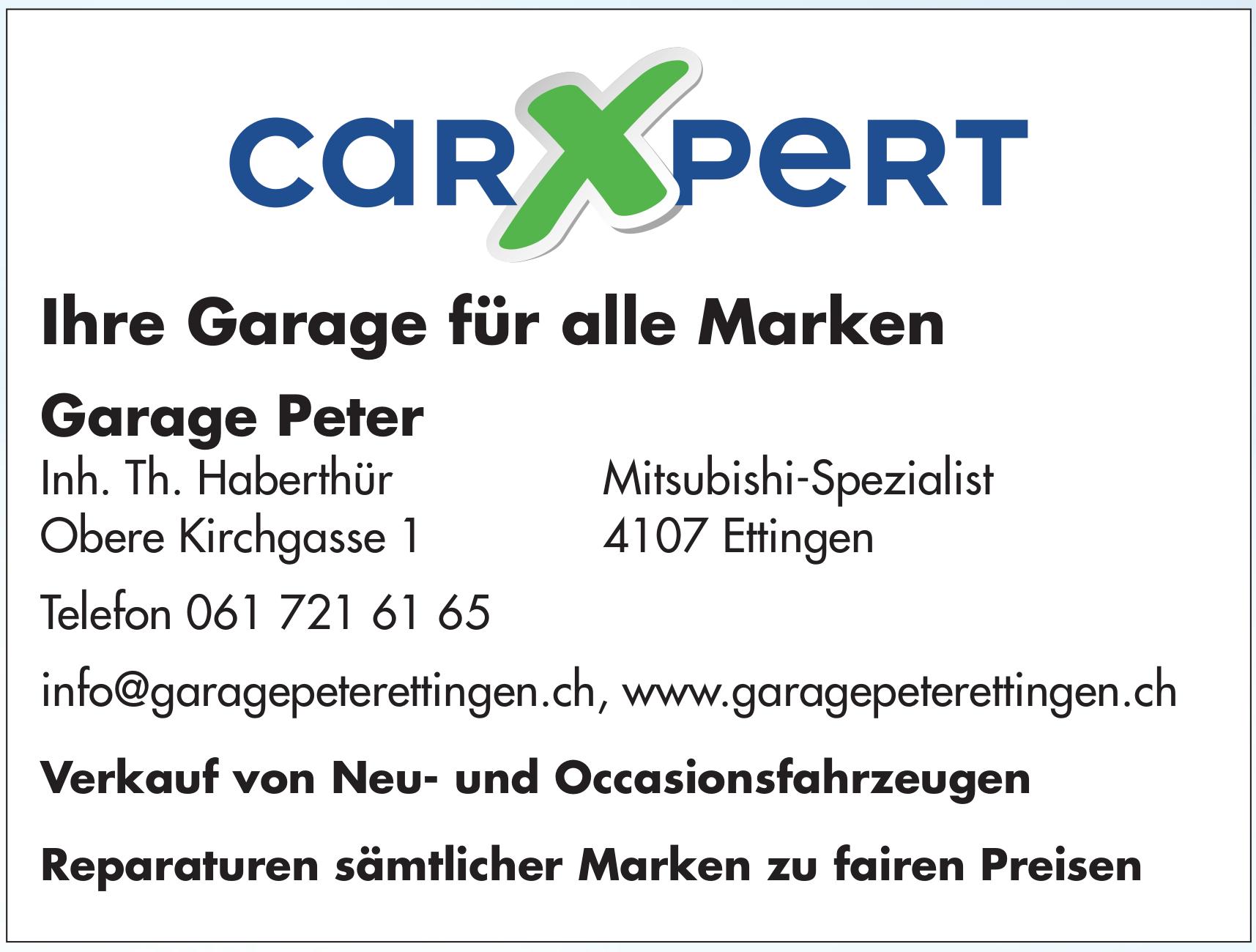 Ihre Garage für alle Marken,  Garage Peter