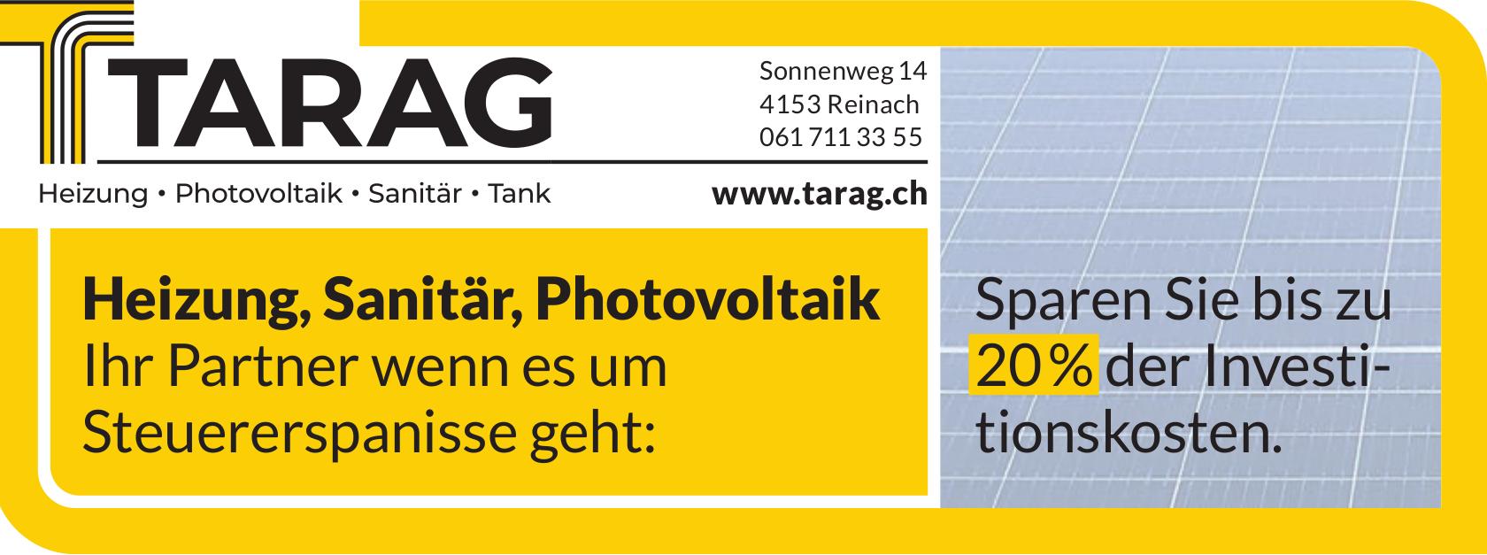 TARAG, Reinach - Heizung, Sanitär, Photovoltaik