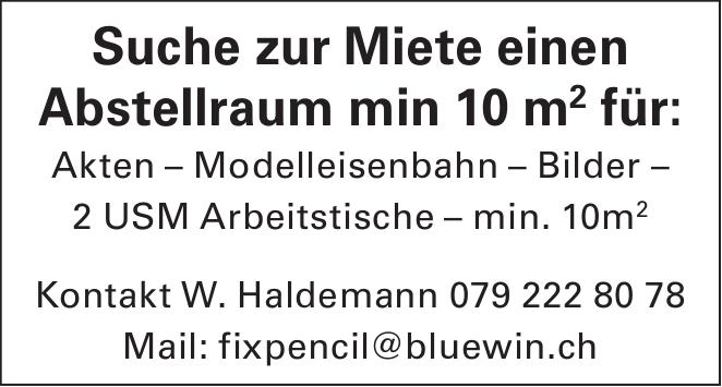 Abstellraum min 10 m², zu mieten gesucht