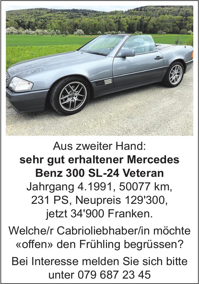 sehr gut erhaltener Mercedes Benz 300 SL-24 Veteran