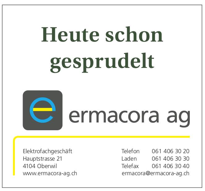 Ermacora ag, Oberwil - Heute schon gesprudelt