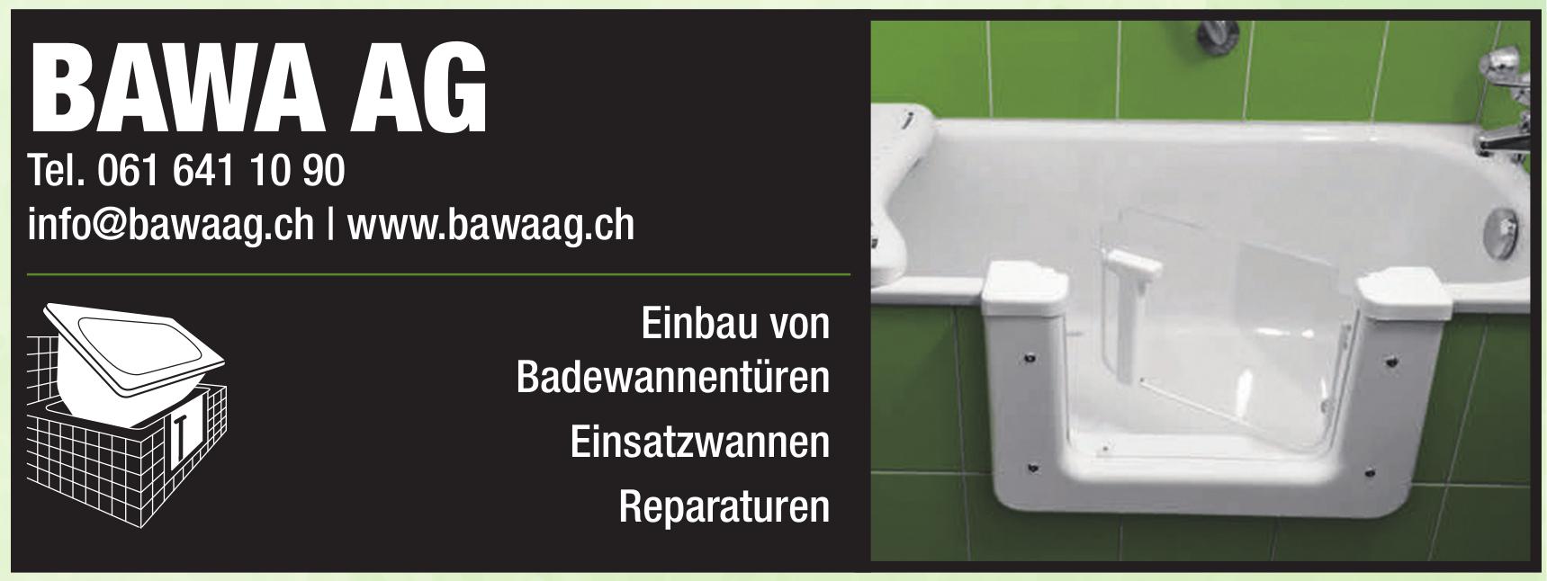 BAWA AG, Einbau von Badewannentüren