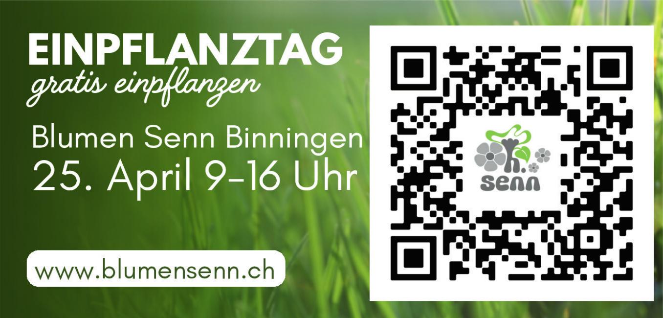 Blumen Senn Binningen, EINPFLANZTAG gratis einpflanzen