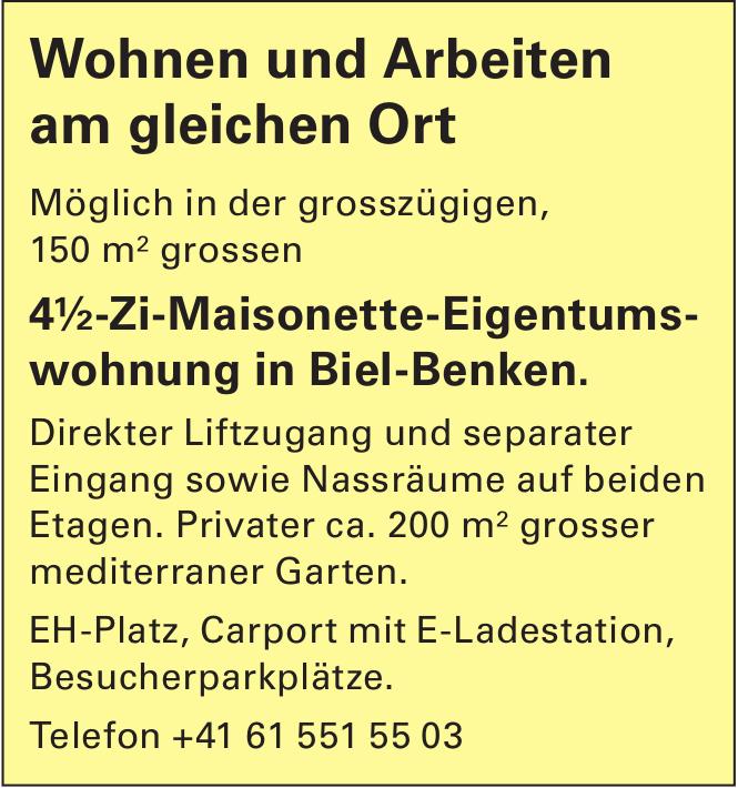 4½-Zi-Maisonette-Eigentumswohnung in Biel-Benken, zu verkaufen