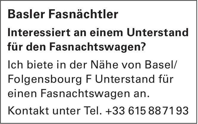 Interessiert an einem Unterstand für den Fasnachtswagen?