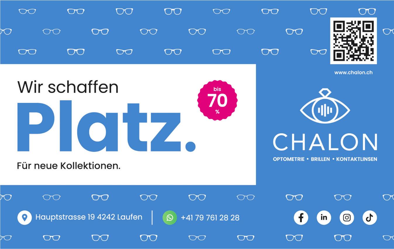 CHALON, Laufen - Wir schaffen Platz.