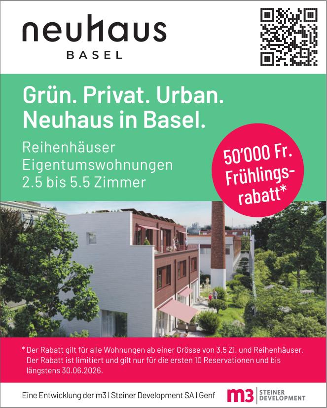 Reihenhäuser Eigentumswohnungen 2.5 bis 5.5 Zimmer, Basel, zu verkaufen