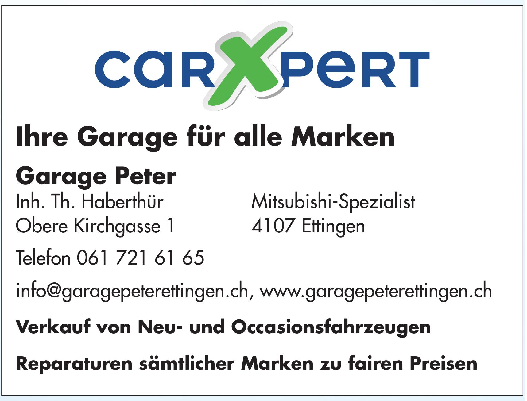 Garage Peter - Ihre Garage für alle Marken