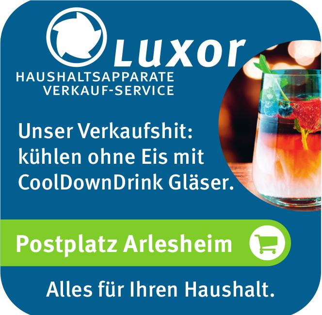 Luxor, Unser Verkaufshit: kühlen ohne Eis mit CoolDownDrink Gläser.