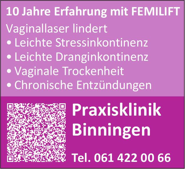 Praxisklinik Binningen, 10 Jahre Erfahrung mit FEMILIFT