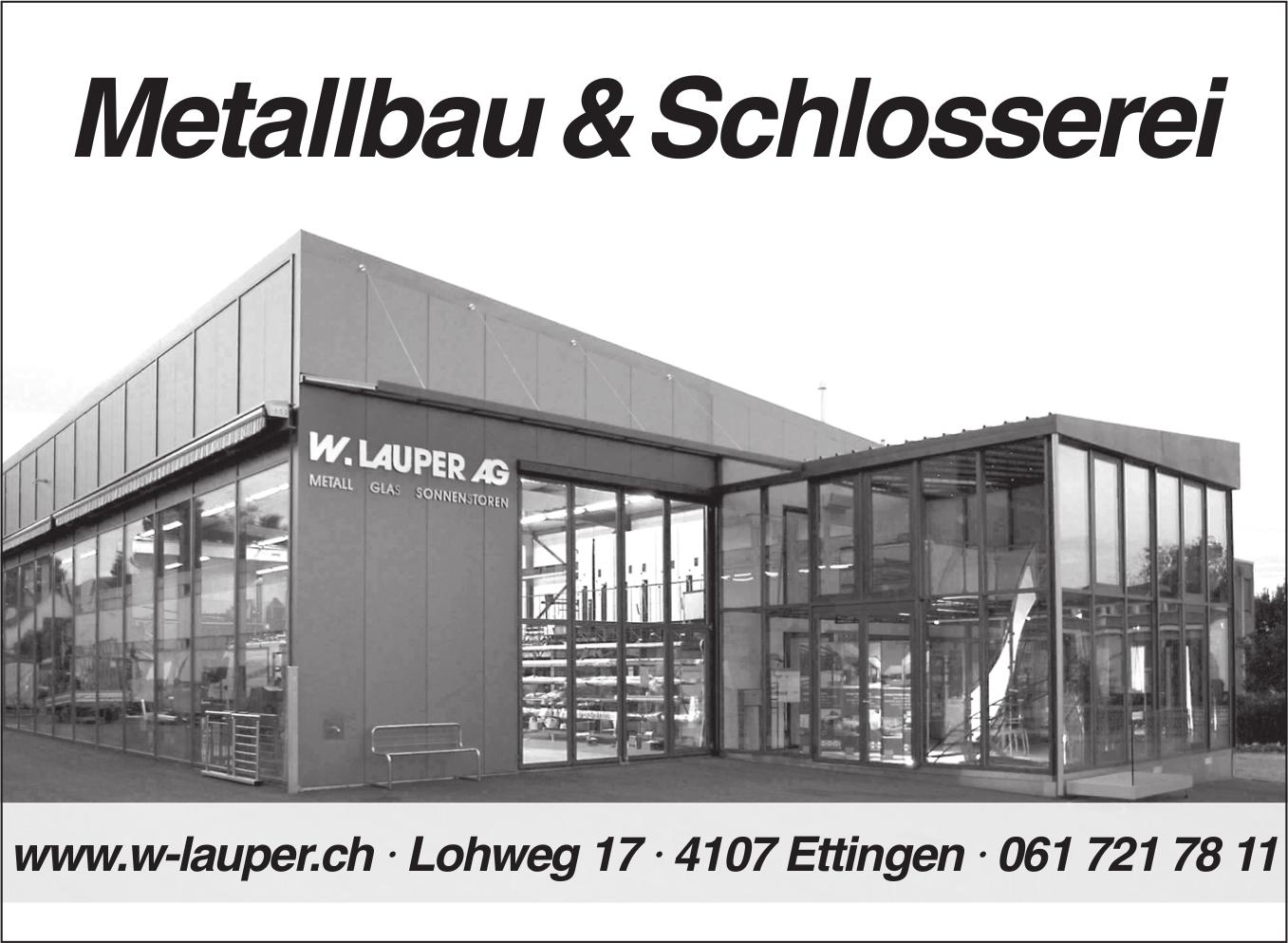 W Lauper, Ettingen - Metallbau & Schlosserei
