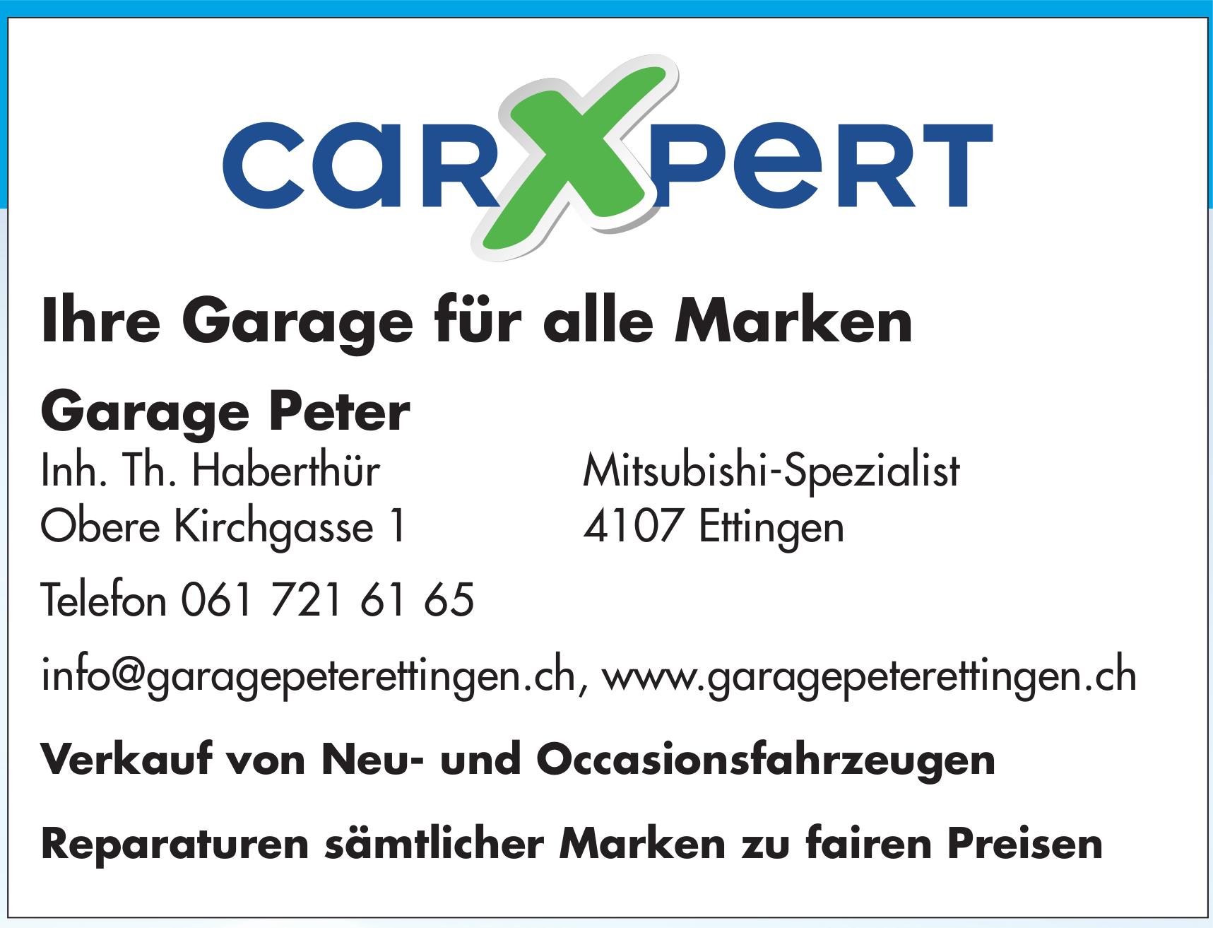 Garage Peter - Ihre Garage für alle Marken