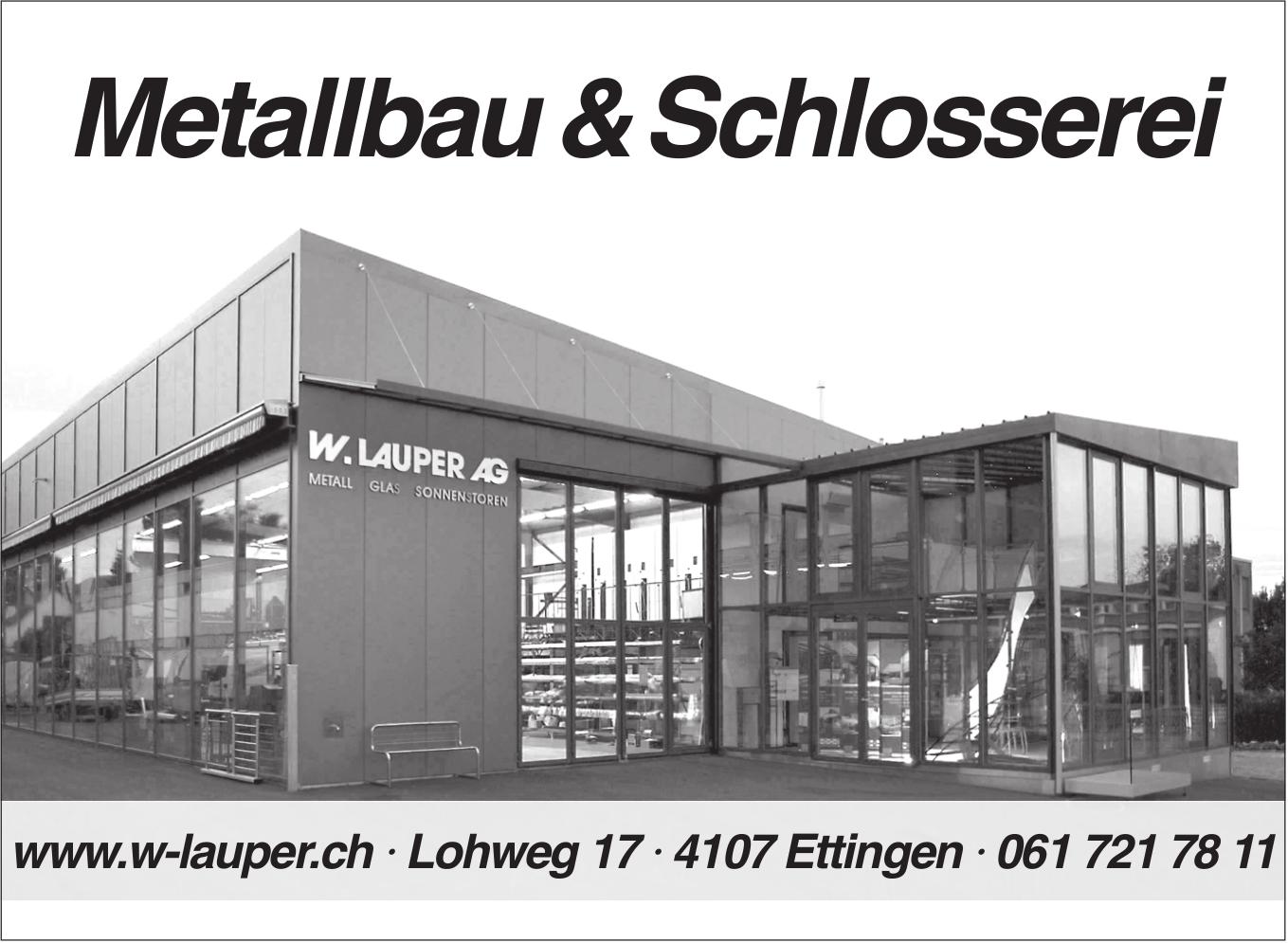 W Lauper, Ettingen - Metallbau & Schlosserei