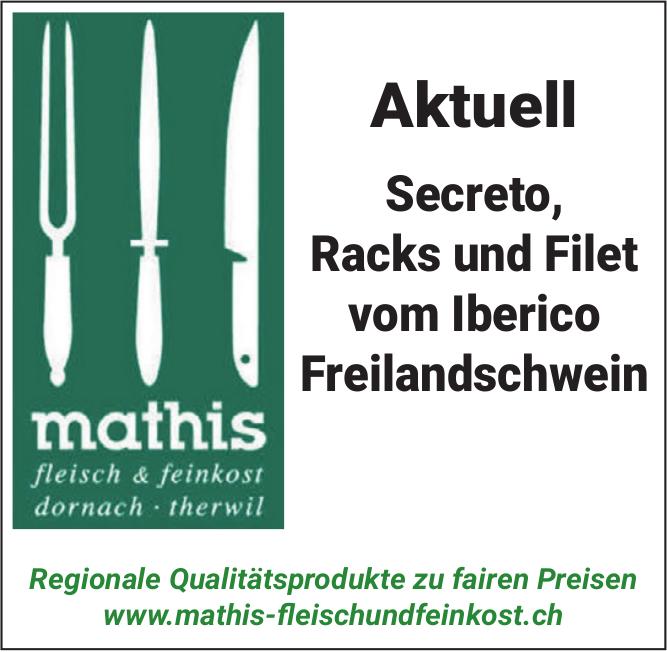 mathis fleisch & feinkost - Secreto, Racks und Filet vom Iberico Freilandschwein