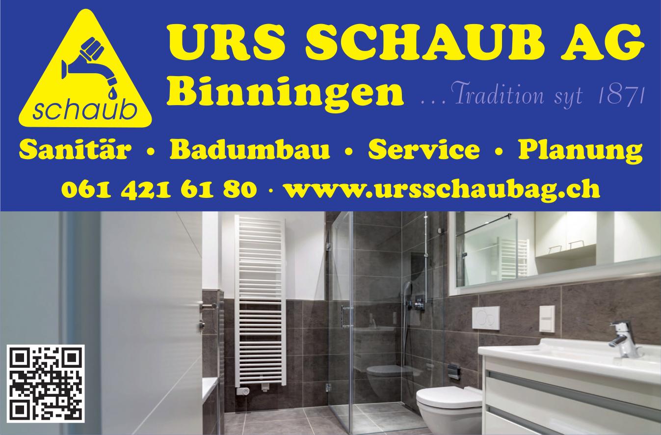 URS SCHAUB AG, Binningen - Sanitär · Badumbau · Service · Planung
