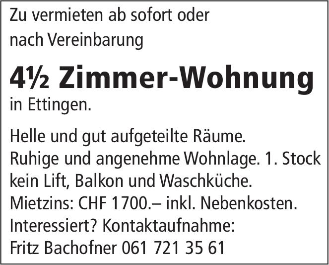 4½ Zimmer-Wohnung, Ettingen, zu vermieten