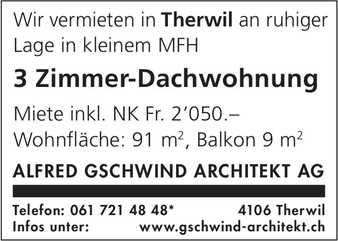 3 Zimmer-Dachwohnung, Therwil, zu vermieten
