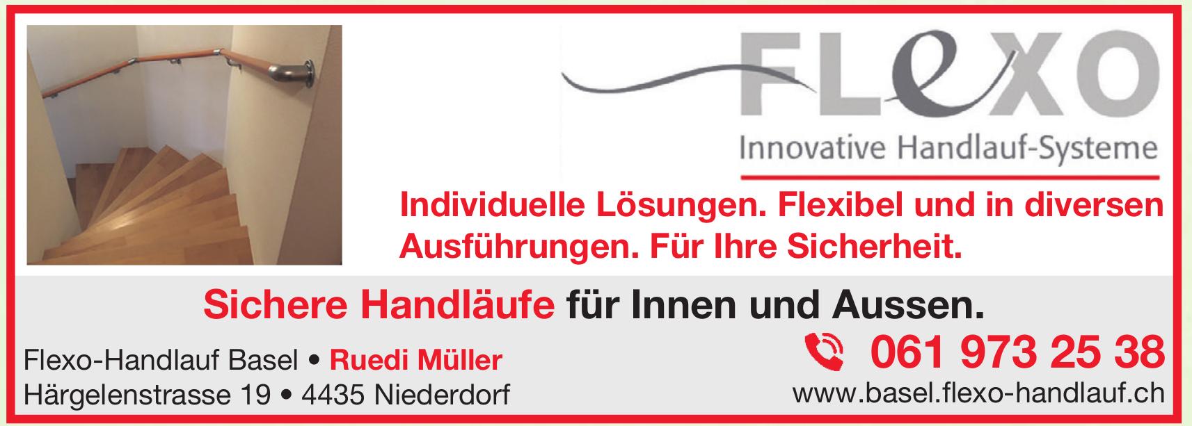 Flexo-Handlauf Basel, Niederdorf - Sichere Handläufe für Innen und Aussen.