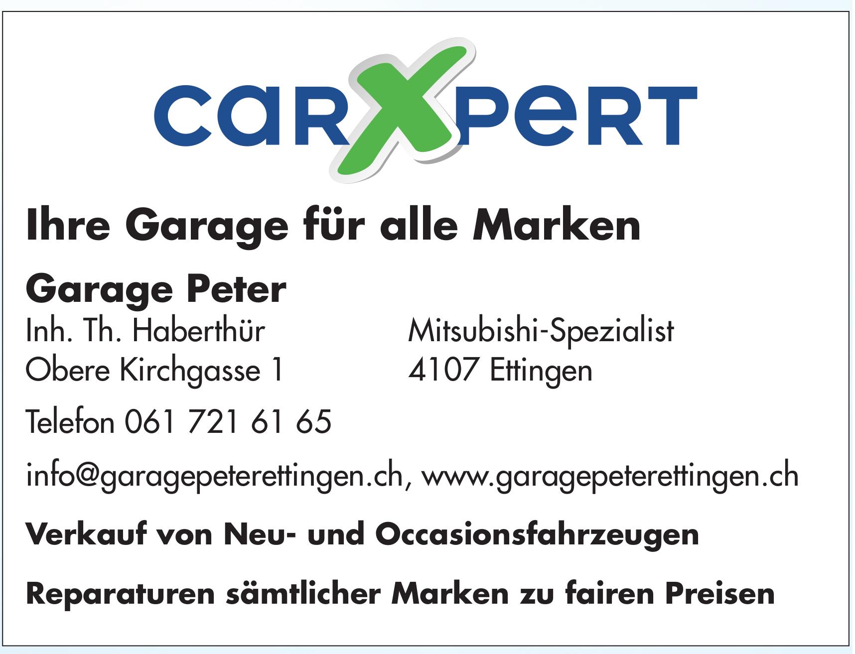 Garage Peter - Ihre Garage für alle Marken