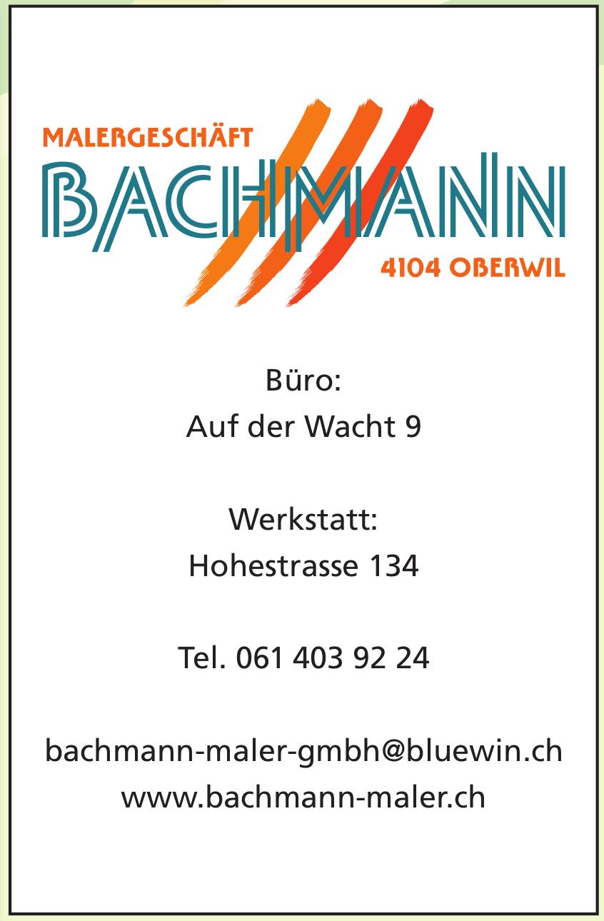 Malergeschäft Bachmann, Oberwil