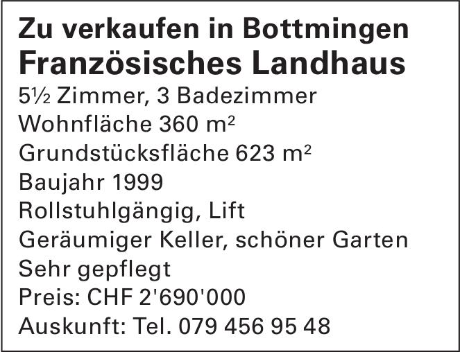 Französisches Landhaus, 5½ Zimmer, Bottmingen, zu verkaufen