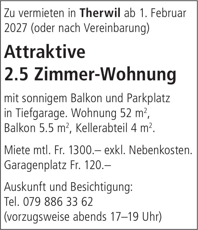 2.5 Zimmer-Wohnung, Therwil, zu vermieten