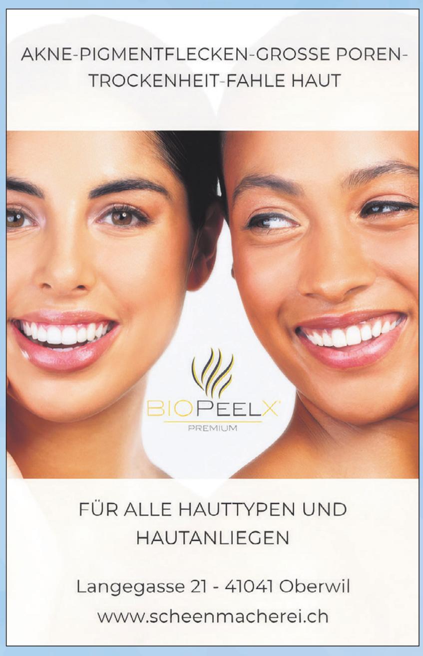 BIOPEELX PREMIUM, Oberwil - FÜR ALLE HAUTTYPEN UND HAUTANLIEGEN