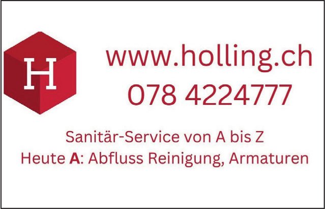 Holling - Sanitär-Service von A bis Z. Heute A: Abfluss Reinigung, Armaturen
