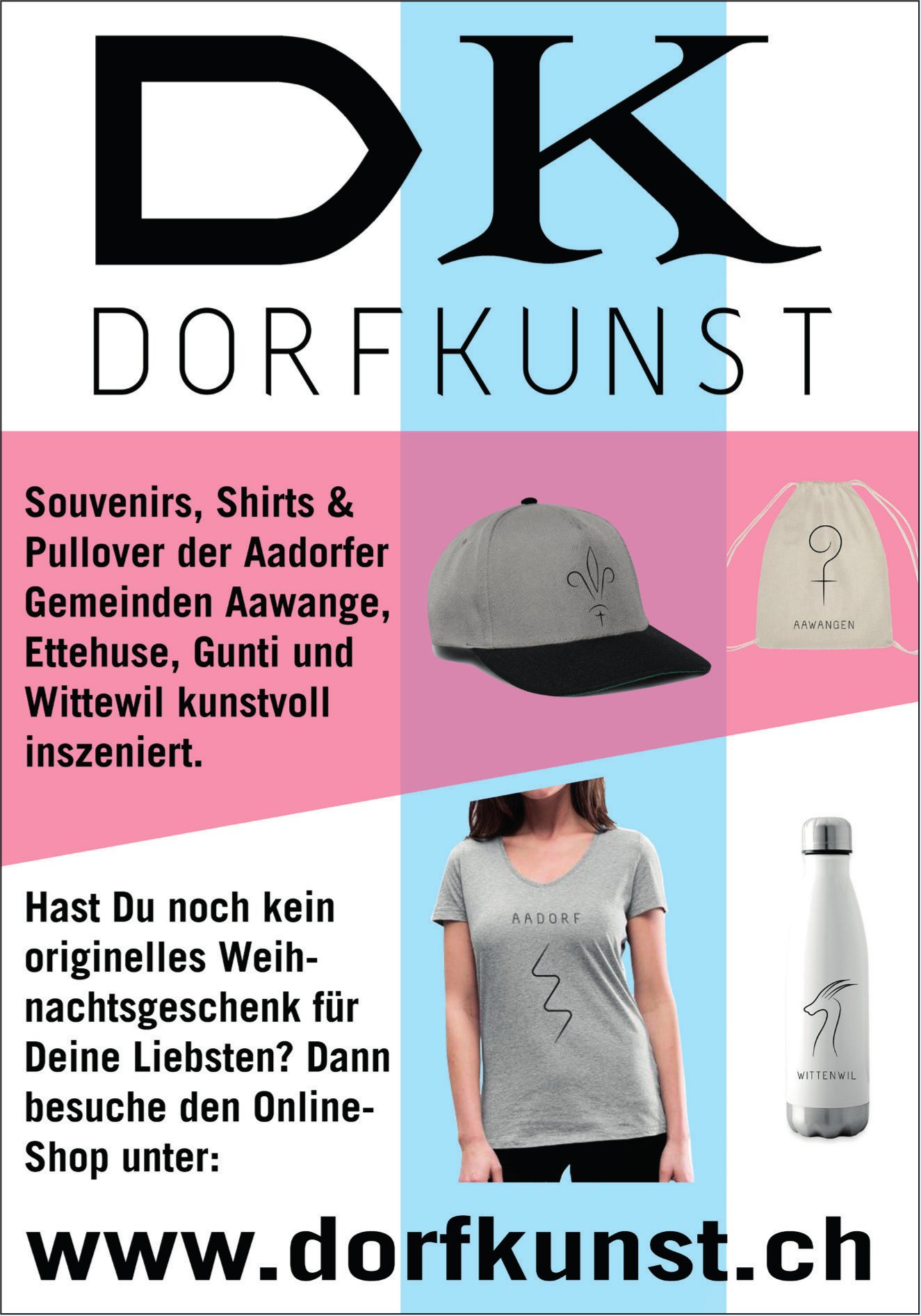 DK Dorfkunst, Aadorf, Aawangen,  Ettenhausen,  Guntershausen und Wittenwil - Souvenirs,  Shirts & Pullover
