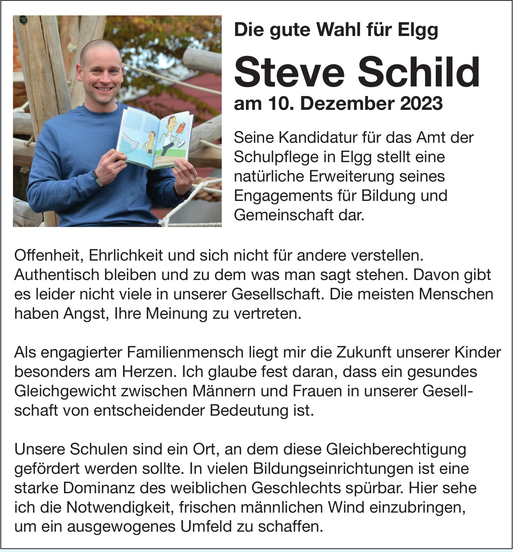 Die gute Wahl für Elgg - Steve Schild
