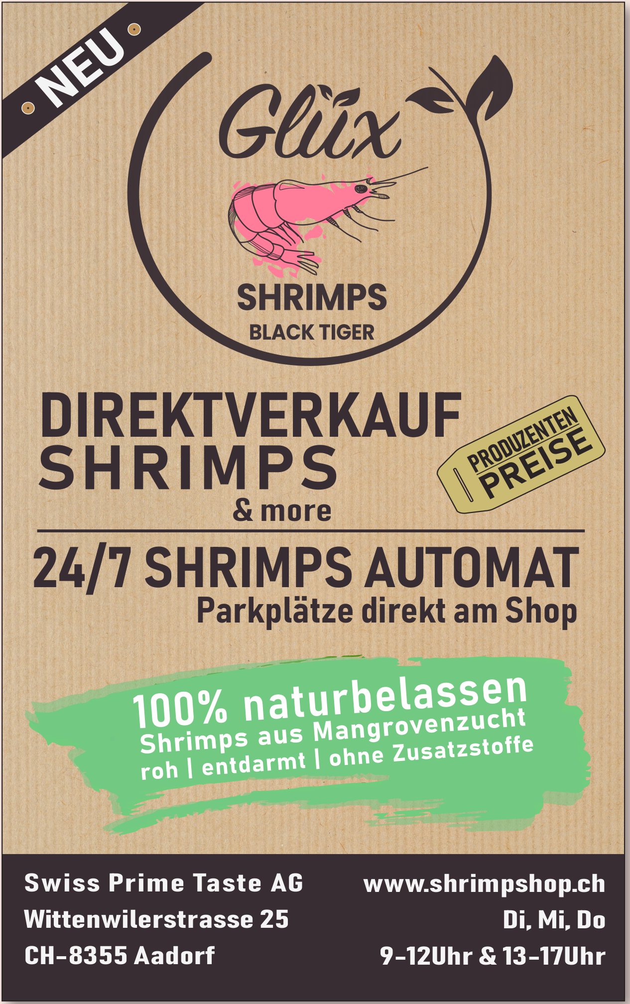 Swiss Prime Taste AG, Aadorf - Direktverkauf Shrimps & more