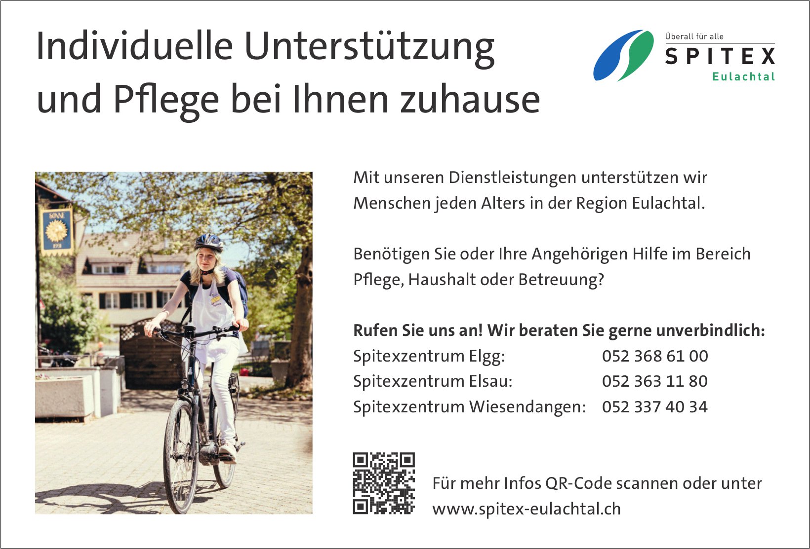 Spitex Eulachtal - Individuelle Unterstützung und Pflege bei Ihnen zuhause