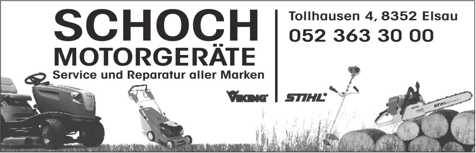 Schoch Motorgeräte, Elsau - Service und Reparatur aller Marken