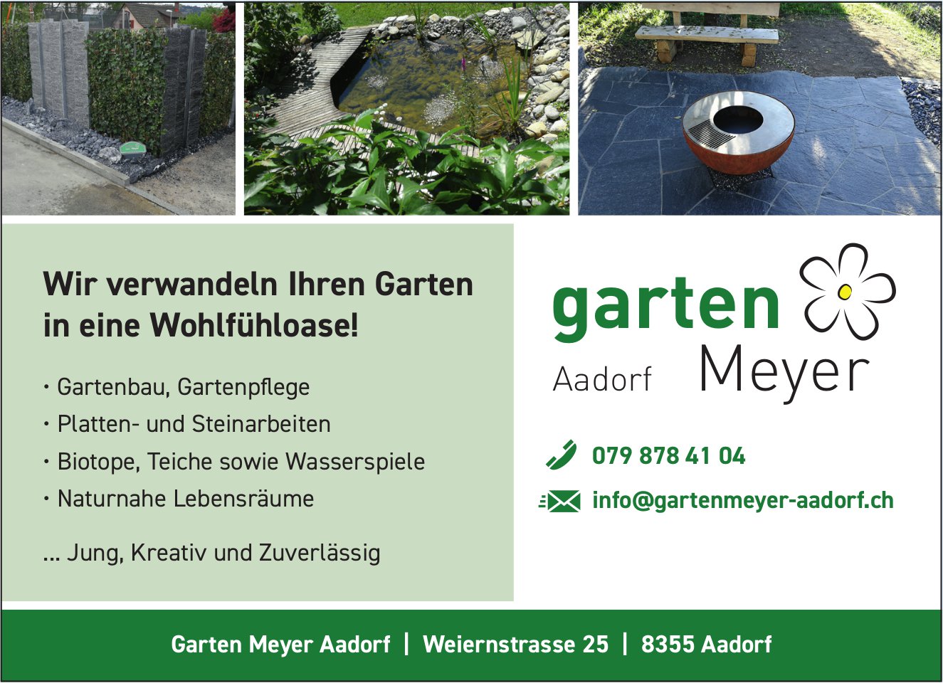 Garten Meyer, Aadorf - Wir verwandeln Ihren Garten in eine Wohlfühloase!