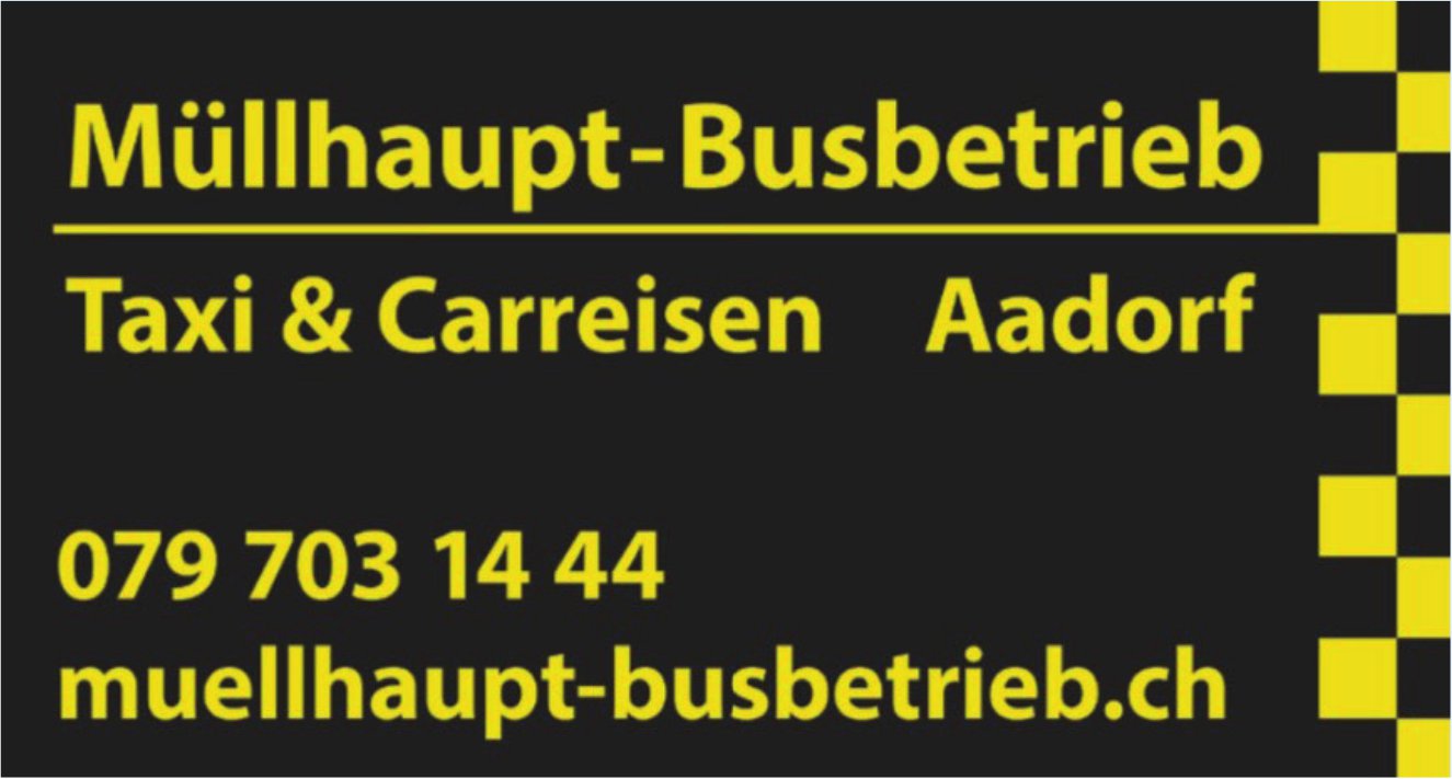 Müllhaupt-Busbetrieb, Aadorf - Taxi & Carreisen