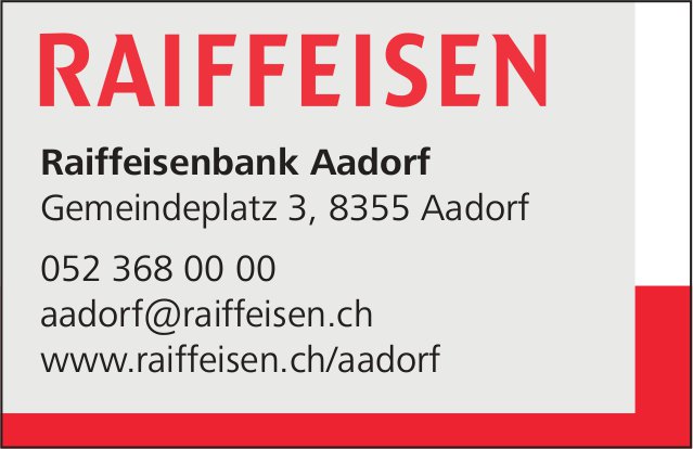 Raiffeisenbank, Aadorf