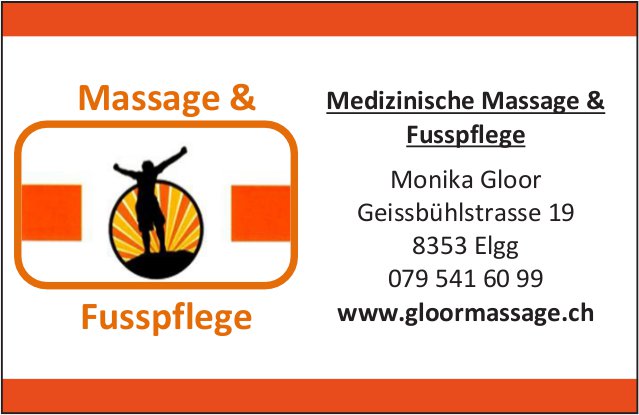 Monika Gloor, Elgg - Medizinische Massage & Fusspflege