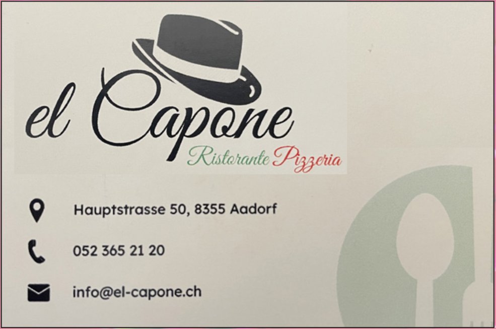 Ristorante Pizzeria El Capone, Aadorf