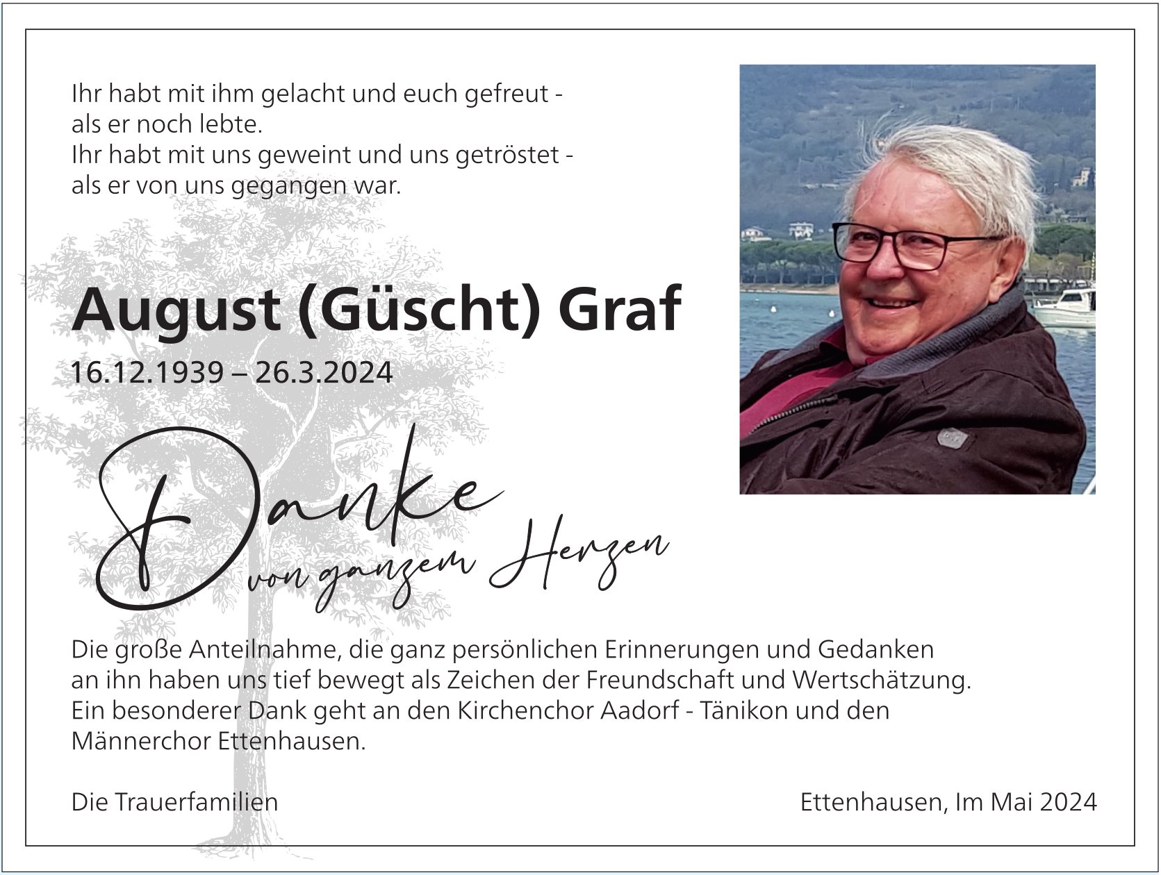 Graf August (Güscht), im Mai 2024 / DS