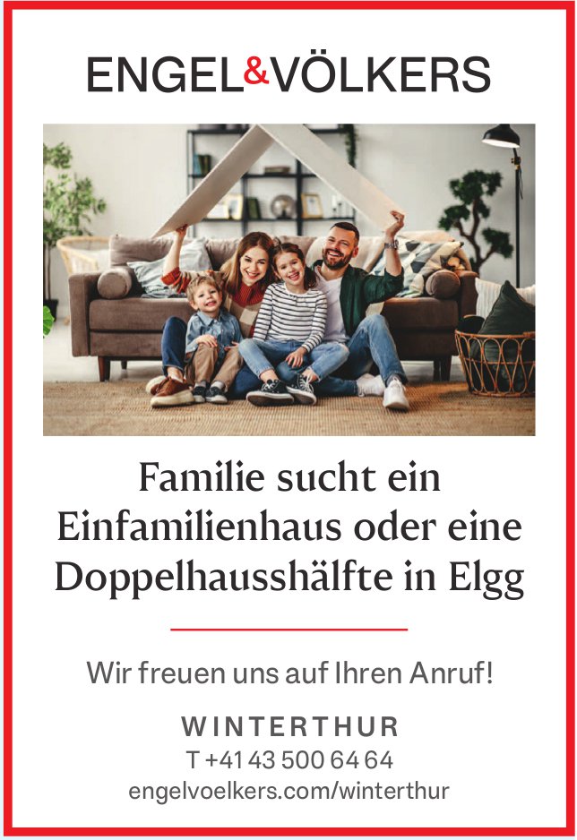 Einfamilienhaus oder eine Doppelhausshälfte, Elgg, zu kaufen gesucht